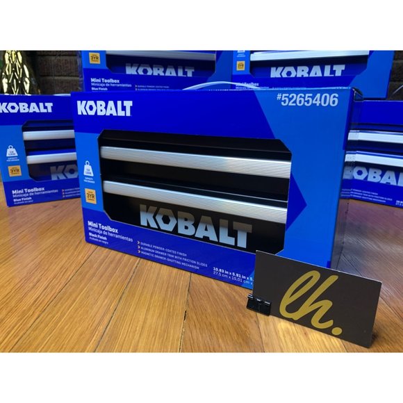 New 25th Anniversary Kobalt Mini Toolbox Black Two Drawer - Picture 3 of 7